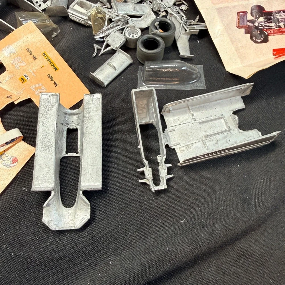 Vintage 1:43 Model Car Parts Lot White Metal Resin Ferrari FDS Porsche Builder